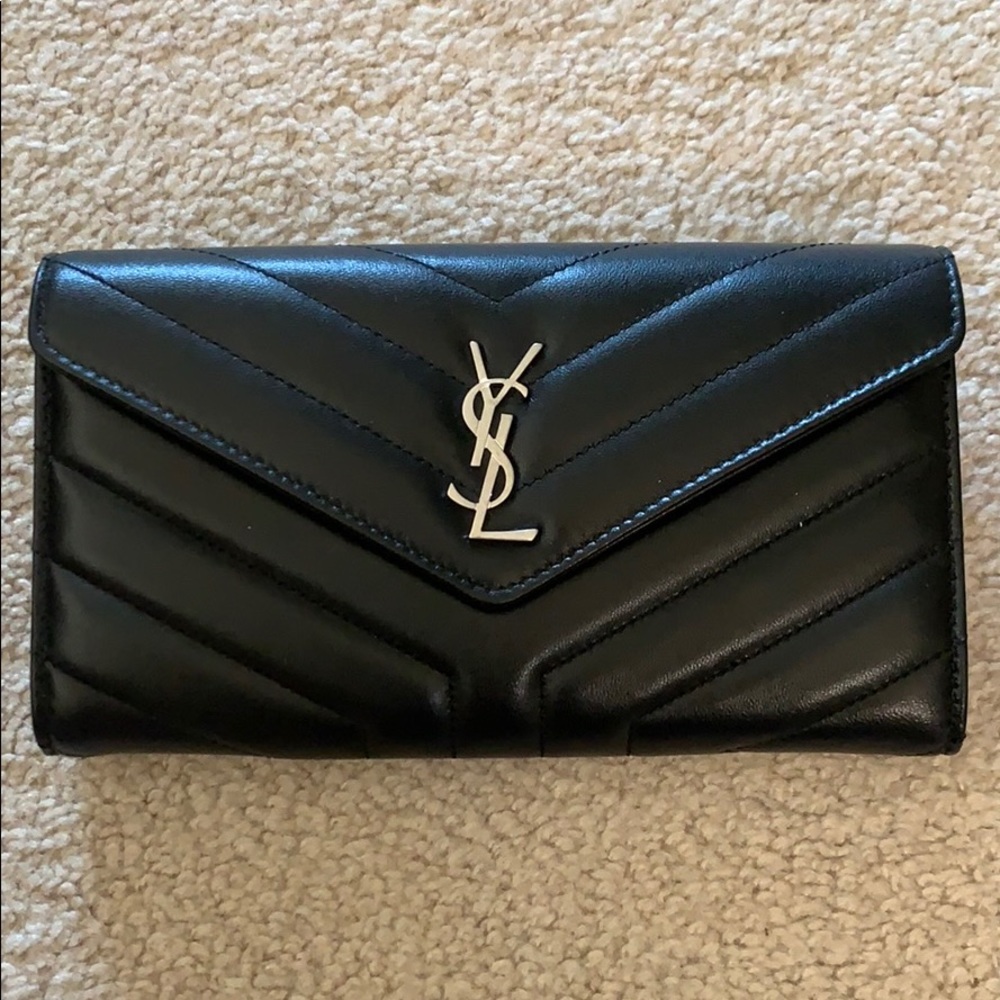 Brand new YSL Black Wallet